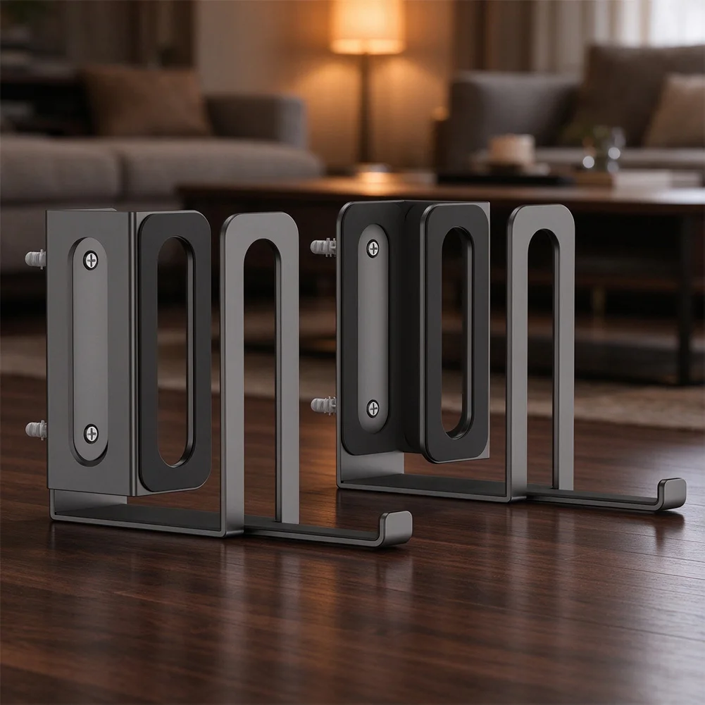 Wall-Mount Storage Holder For Laptops Routers And Keyboards Anti-slip Shelf Holder Display Stand With Screws For Office Home