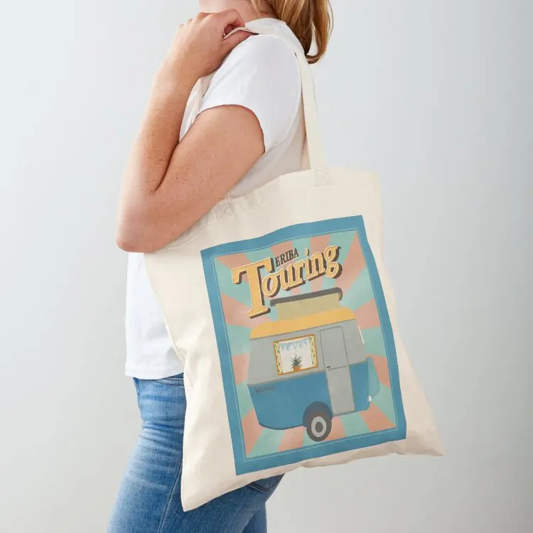 

Vintage Touring Caravan Adventure Tote Bag shopping bag logo shopper bags for women Cloth bags Candy bags