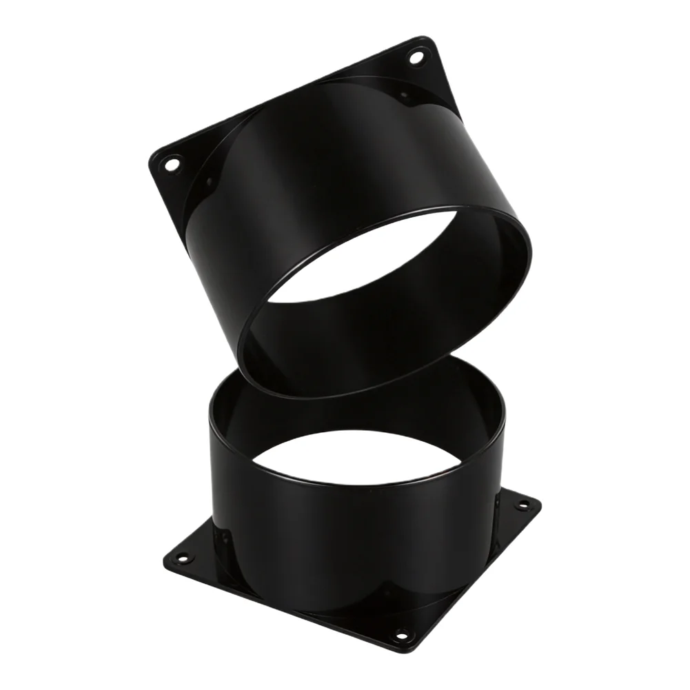 Kitchen Acessries Flange Connector Flange Connector 75-120MM Pipe Connecting Wall Air Ducting Connection Black Exhaust Outlet