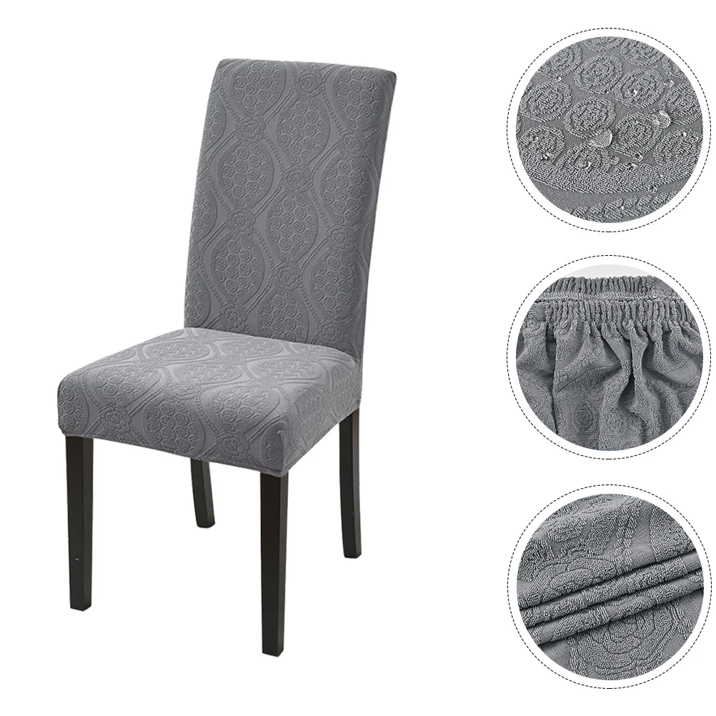 

Stretch Chair Covers for Dining Room Waterproof Seat Protector Fit Most Chairs Home Hotel Party Wedding Event Decoration Cover