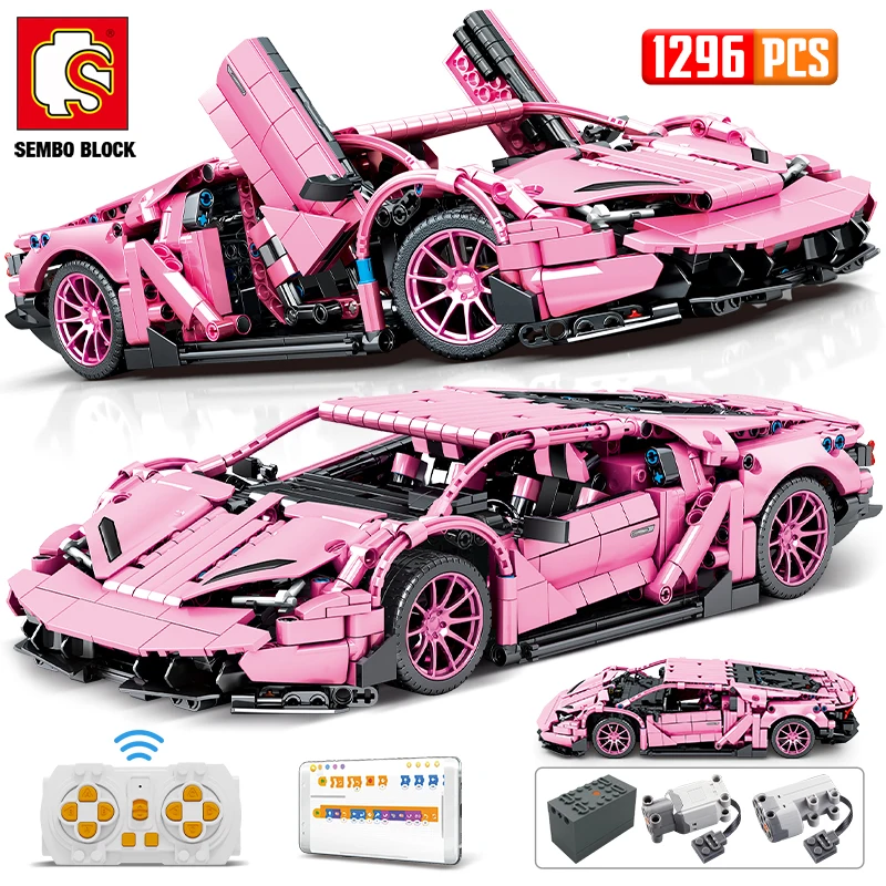 

Sembo City APP RC Programming Sports Racing Car Model Building Blocks Remote Control SUV Vehicle Bricks Toys For Boys Gifts