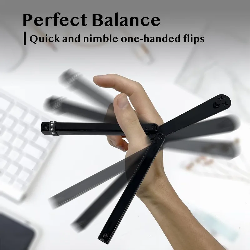 

Hunting Accessories Trainer ABS Handle with Bushing Structure Butterfly Knife Training Butterfly Handshake Knife Prop