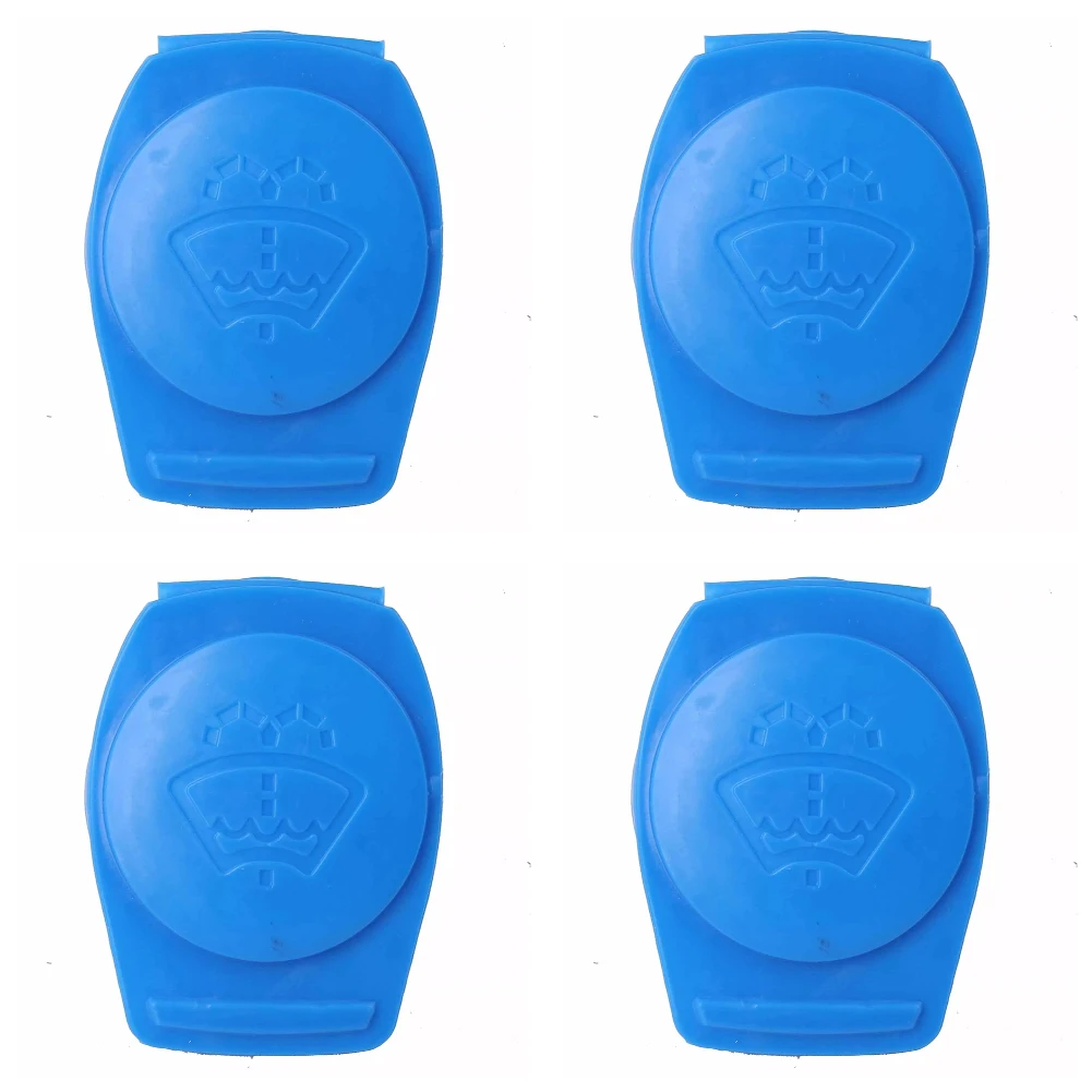 4PCS Windshield Washer Reservoir Cap 3Q0955455 For Jetta 2019-2021 Plastic Blue Wiper Reservoir Tank Cap Car Accessories