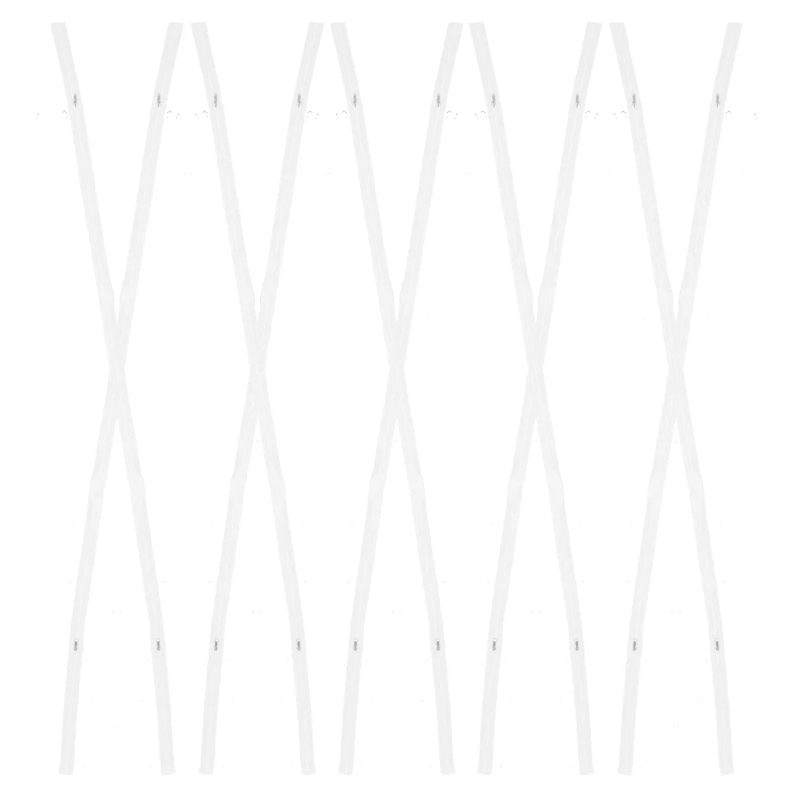 10Pcs Bed Sheet Zipper Two-Way Separating Dual Pull Nylon Sheet Replacement Dust Barrier for Home Hotel Bedding