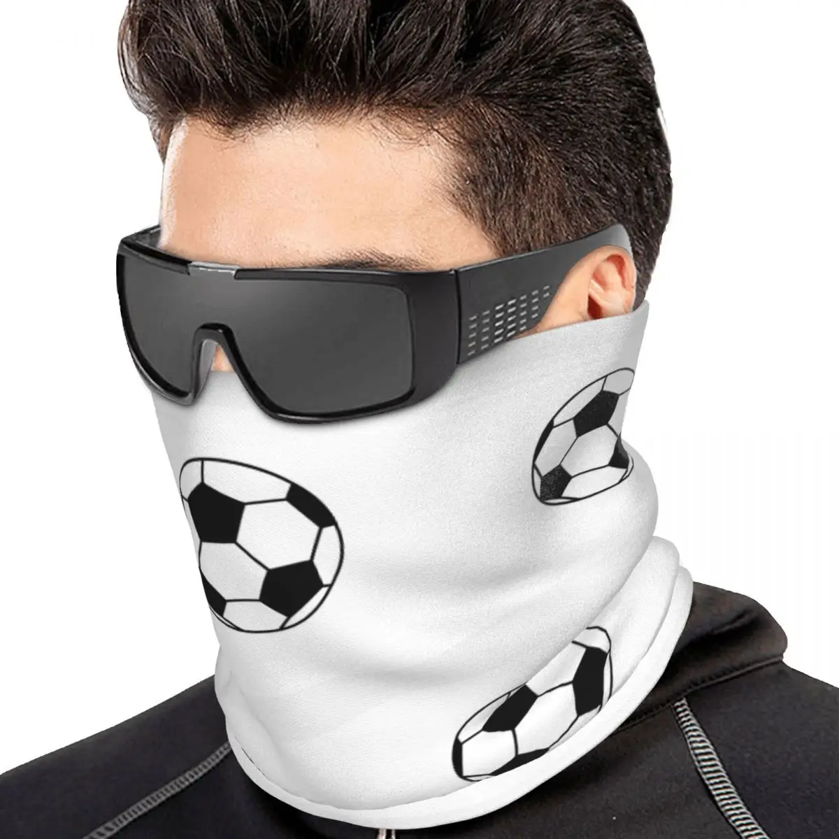Football (football) Bandana Neck Cover Printed Magic Scarf Multifunction Face Mask For Men Women Adult Washable