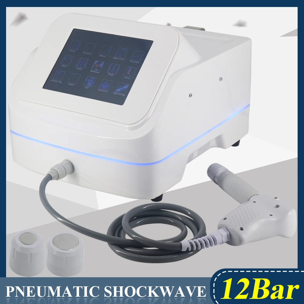 Pneumatic Shockwave 12Bar For ED Treatment Professional Shock Wave Therapy Machine Pain Relief Massager Physiotherapy Massage