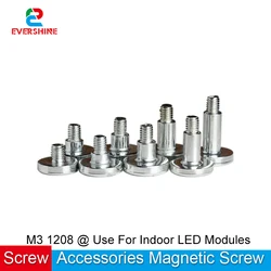 100 pz/lotto magnete sottile eccellente di avvita la colonna magnetica M3 1208 per P2 P2.5 P3 P4 P5 P6 P10 modulo principale