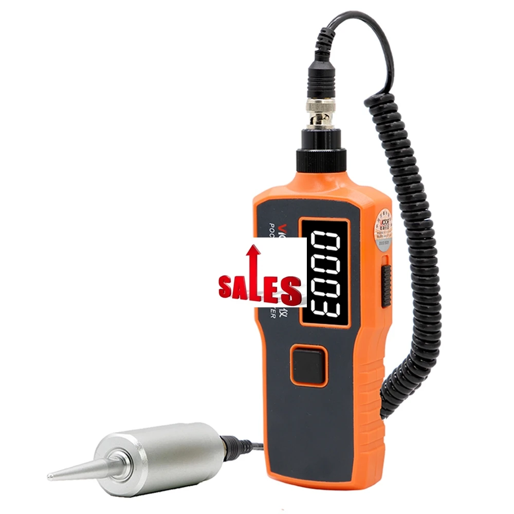 

VICTOR 63A Handheld Digital Portable Vibration Meter Low Price 71MM/S Velocity 2000um Displacement Tester