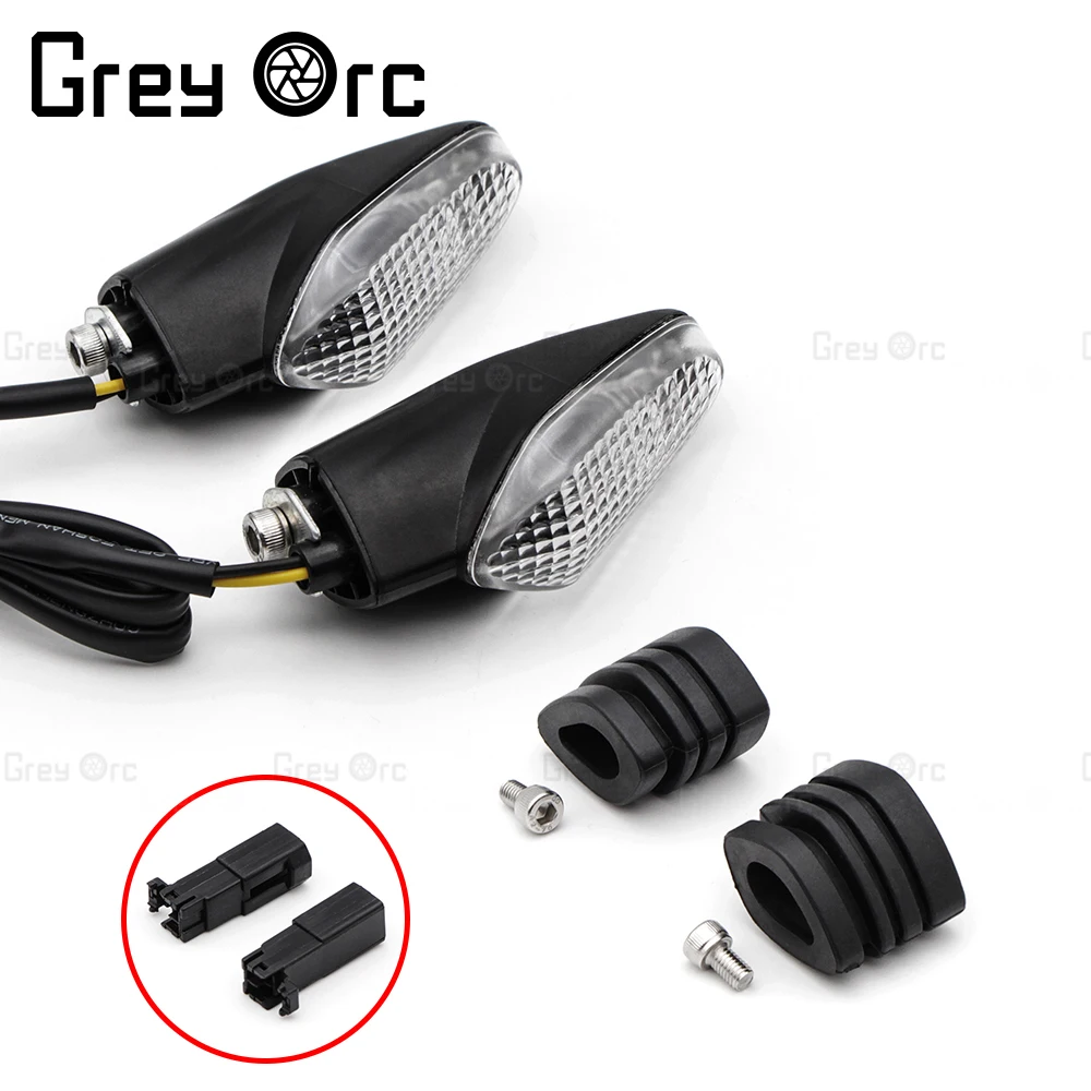 

for Ducati Xdiavel S Dark Black Star Streetflghter V4 V4s LED 2 Wires Turn Signal Light Indicator Front Rear Blinker Light