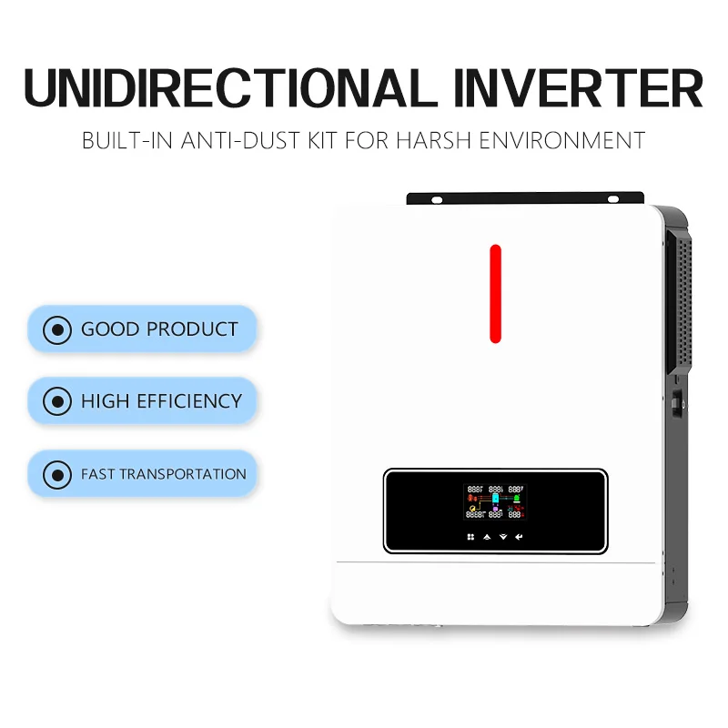 

48v Compact 6kW Single Phase Inverter Pure Sine Wave Low Noise 230V AC for Home Solar Panel System