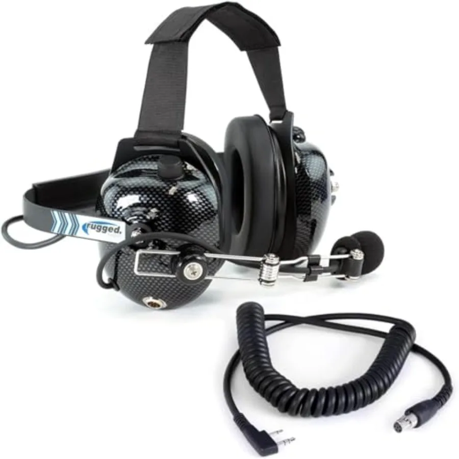 

Noise Reduction Behind The Head Headset with Adaptor Cable for Two Way Racing Radios Compatible Baofeng UV-5R Retevis RT68 RA89