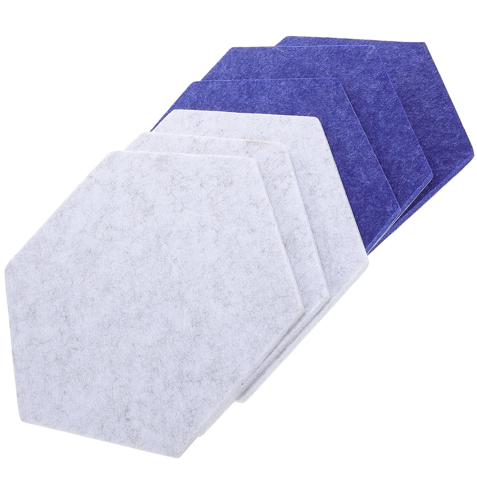 6pcs Hexagon Felt Bulletin Board Tiles Self Adhesive Wall Display Panel For Office Home Classroom Notice Board Decorative Wall