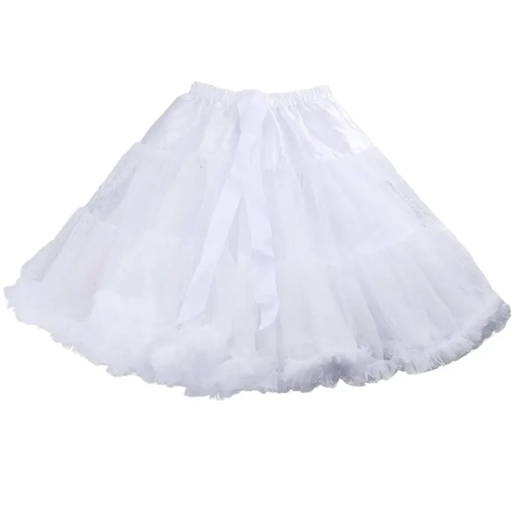 

Women's Petticoat Skirt Elastic Short Underskirt Cosplay Tutu Skirts Puffy Skirts for Women and Girls