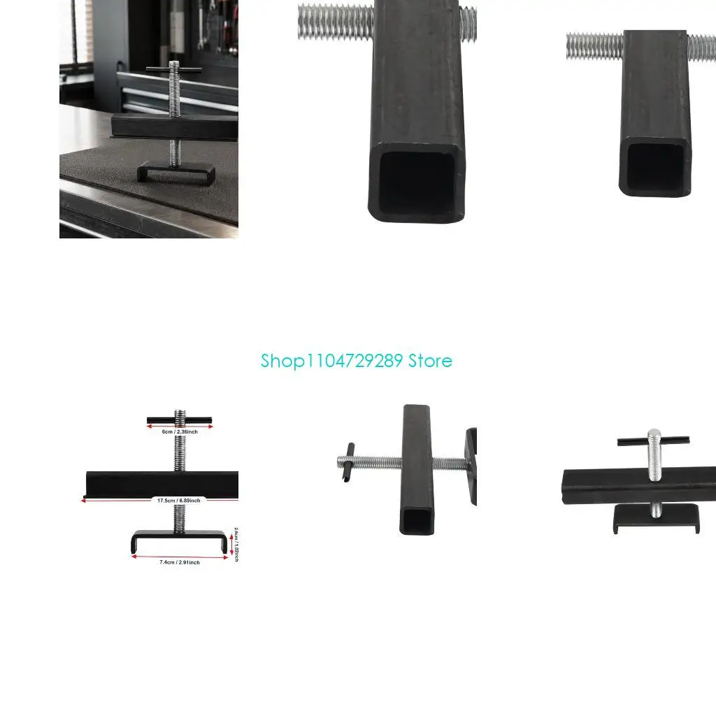 D8KE Drivetrain Maintenance and Disassembly Tool with Machined Steel Body, T-Handle, Threaded Screw and Wide Bracket Layout for