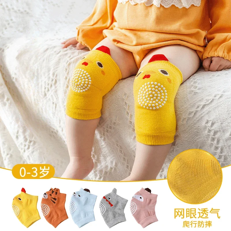 

Baby Knee Pads Kids Cute Cartoon Safety Crawling Elbow Cushion Infant Leg Warmer Anti Slip Knee Support Protector for 0-3 Years