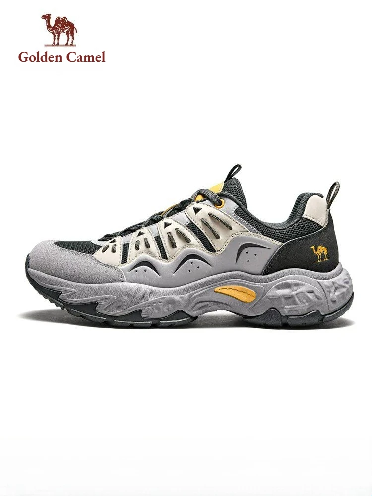 Golden Camel Men's Hiking Shoes 2026 Autumn Wear-resistant Non-slip Thick Bottom Outdoor Sneakers Versatile Casual Sports Shoes