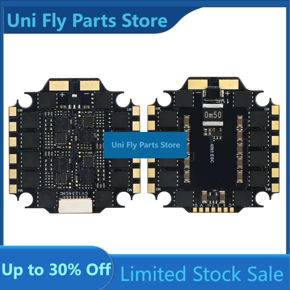 UniFlyRC Electronic Speed Controller 45A / 60A 4in1 ESC BLHeli_s 2-6S Lipo For 5inch 7inch 10 Inch Freestyle Fpv Racing Drone