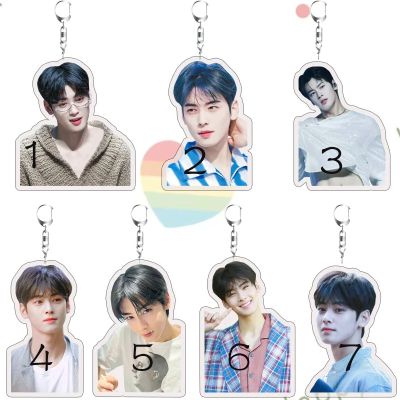 Cha EunWoo Acrylic Keychain Pendant Gift