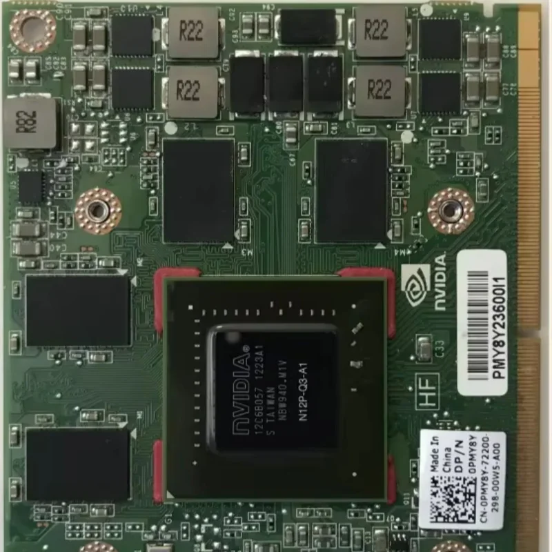 For Quadro Q2000M 2G DDR3 N12P-Q3-A1 Graphic VGA Video Card For HP EliteBook 8740W 8760W 8540W 8560W 8560P view 3