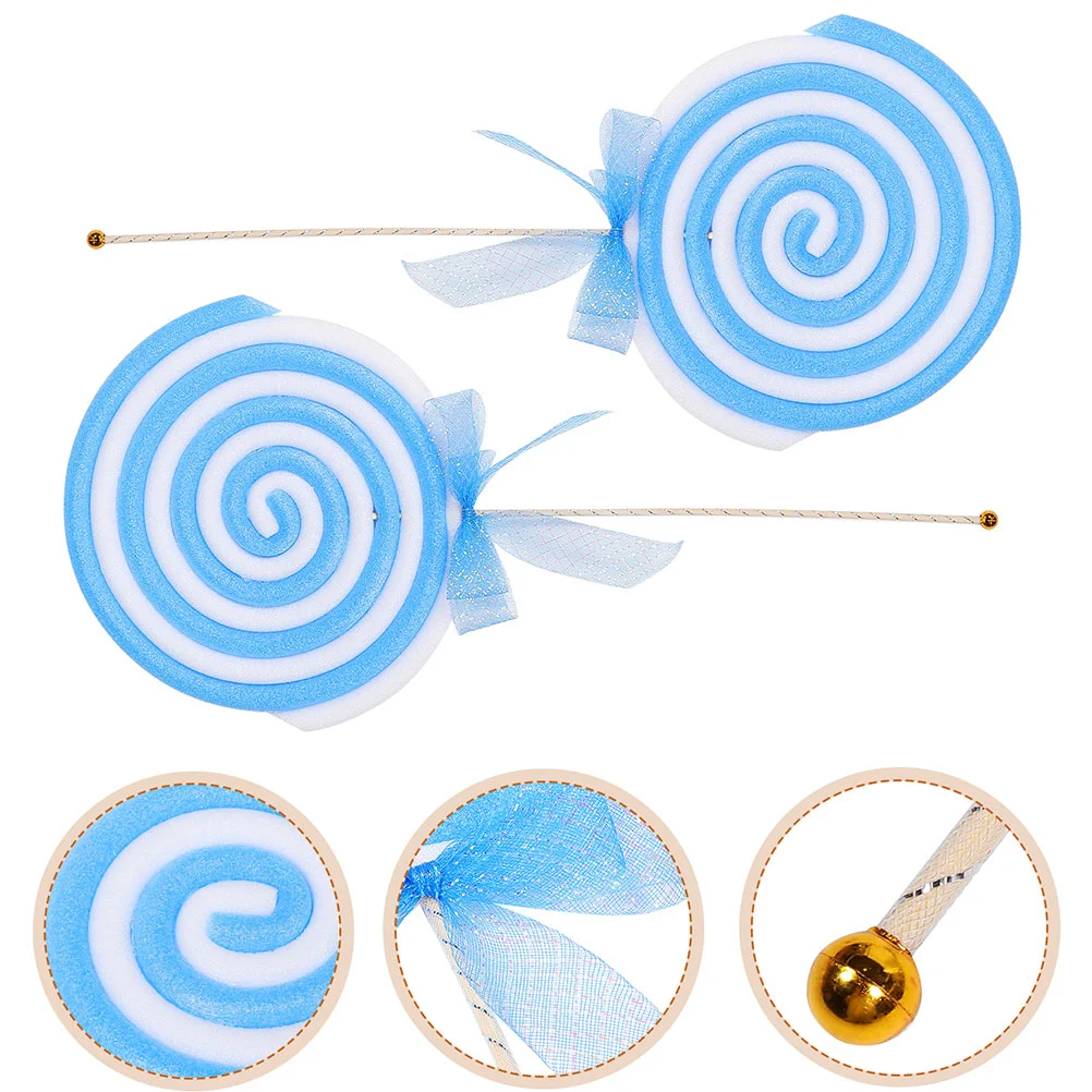 2 Pcs Lollipop Props Photography Decoration Simulation Candies Scene Adornment Party Candy Giant Decorative Model