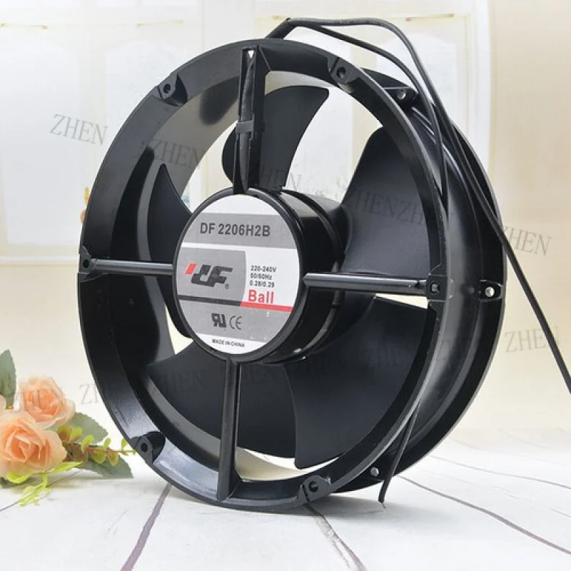 Y 1pcs FOR  DF DF2206H2B 22cm 20CM 220v 0.28a round metal axial fan