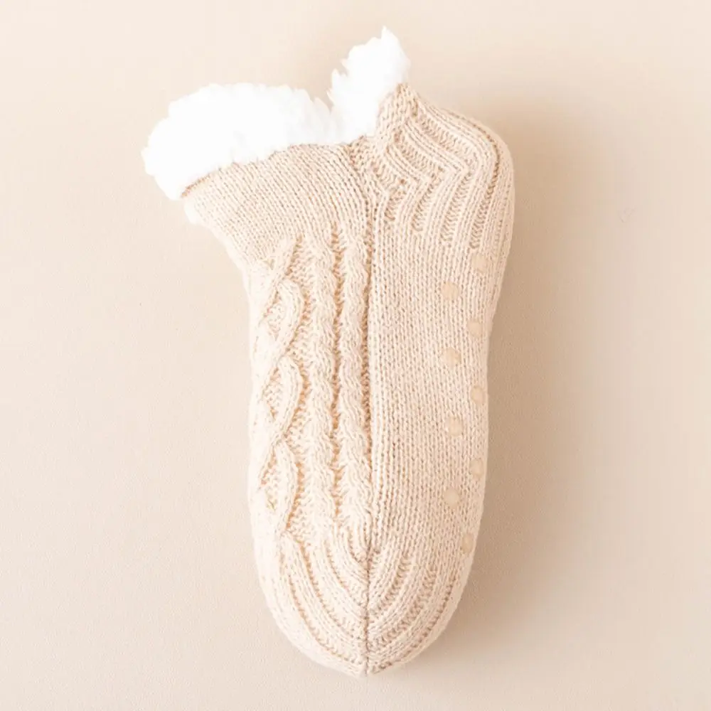 الحلو المرقعة الشتاء الطابق الجوارب هلام السيليكا شبكة رشاقته المخملية الجوارب لينة الدافئة النوم الجوارب النساء