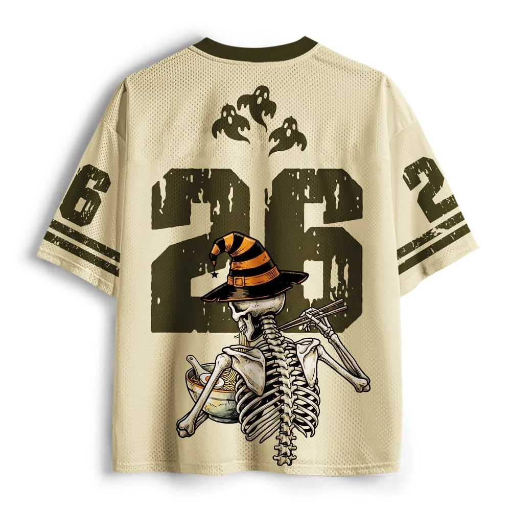 2026 new unisex mesh T-shirt V-neck lightweight breathable polyester mesh retro nostalgic printed casual sportswear