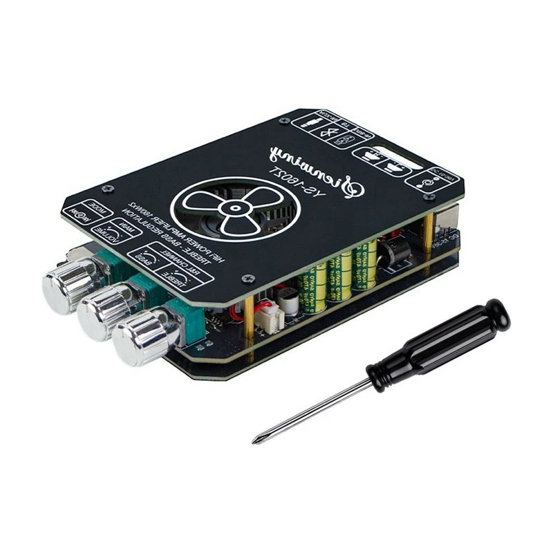 T31C-YS-1602T 2.0 Channel Bluetooth 5.1 Amp Board 160W X 2 Hifi Stereo Treble Amplifier For Subwoofer Home Audio Tuning 320W