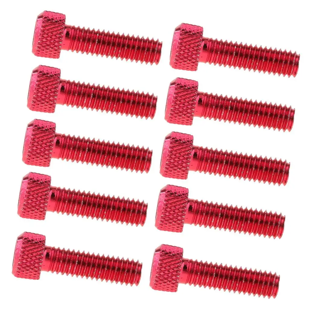 10pcs M6 x 20mm Pitch Alloy Steel Hex Bolt Socket Head Cap Screws Red high quality aluminum alloy strength corrosion resistance