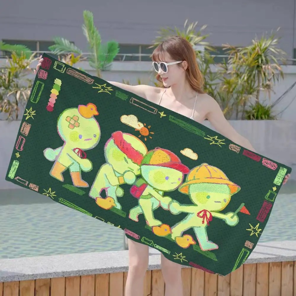Cartoon Smiski Microfiber Beach Towel Absorbent Quick dry Soft Yoga Swimming Resort Mountain Climbing Towel