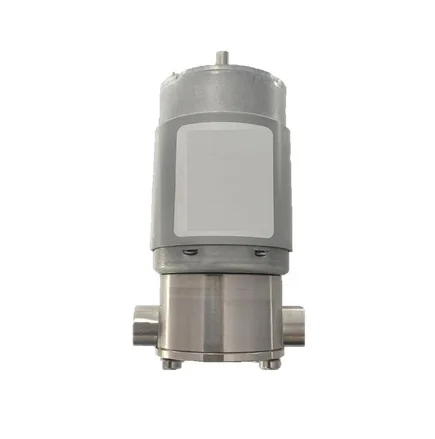 SOVOFLO 403 series Micro Gear Pump 1-1.3LPM SUS 316L Body PEEK Gear NBR Sealing with Brushed Motor 24V DC for Filling Machine