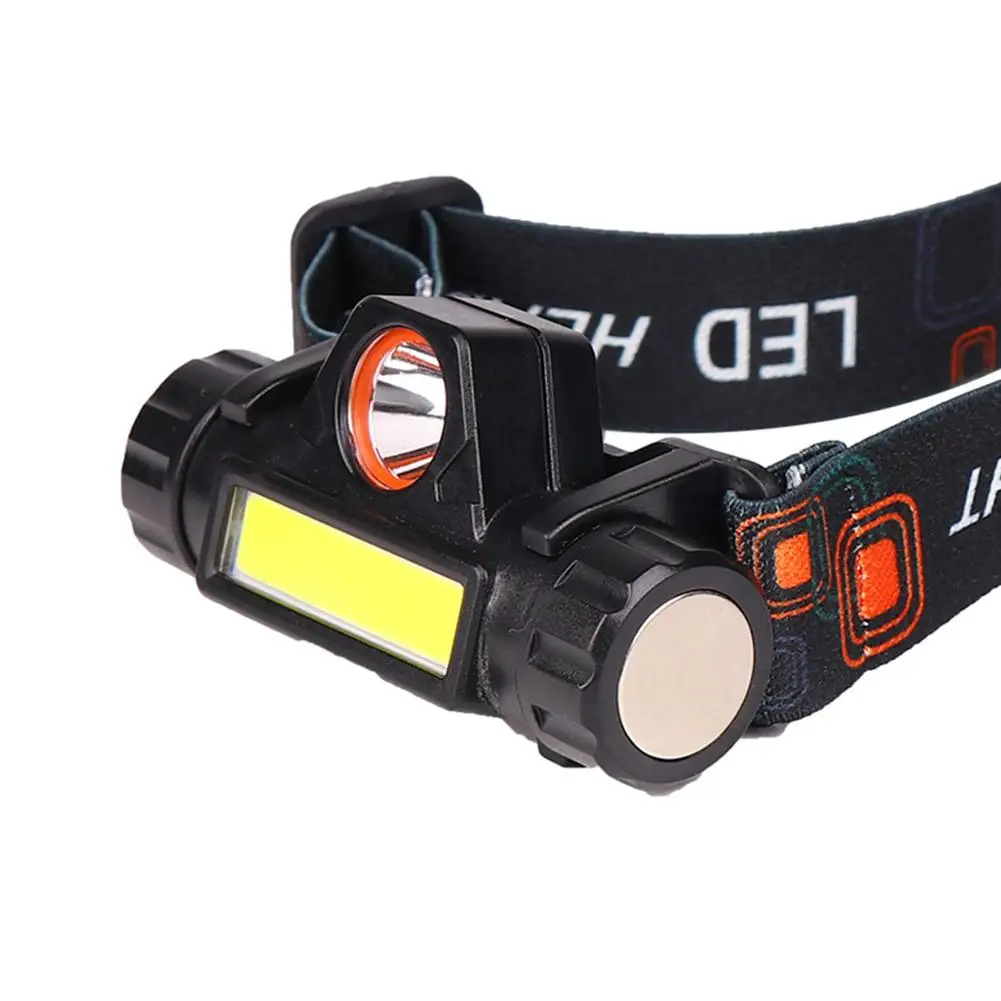 Mini Rechargeable Powerful Headlamp Usb High Power Light Fishing Portable Strong Headlight Waterproof Led Torch Lamp W5d5