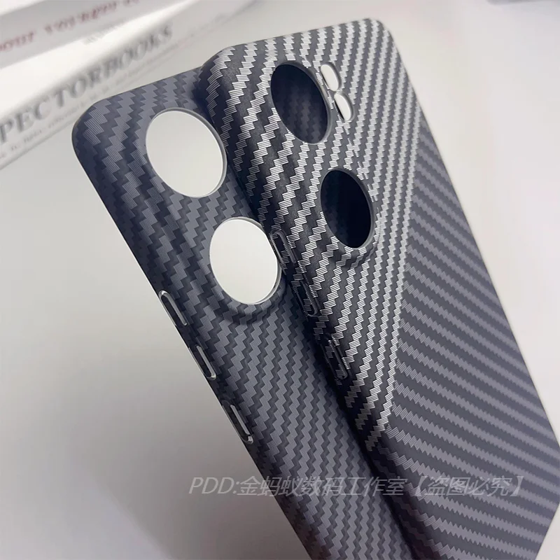 Cover For Vivo IQOO Neo 9 Case PC Carbon Fiber Texture Pattern Matte Hard Phone Case For Iqoo Neo9 Pro 5G Slim Thin Shell Bumper