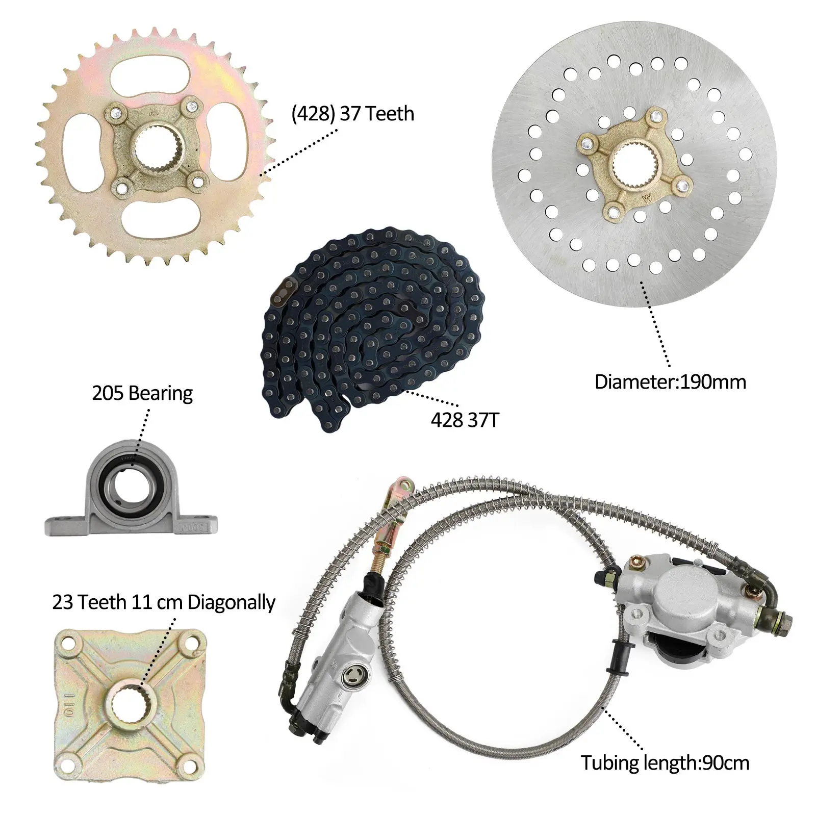 Artudatech-Kit de eje vivo trasero de 32 \