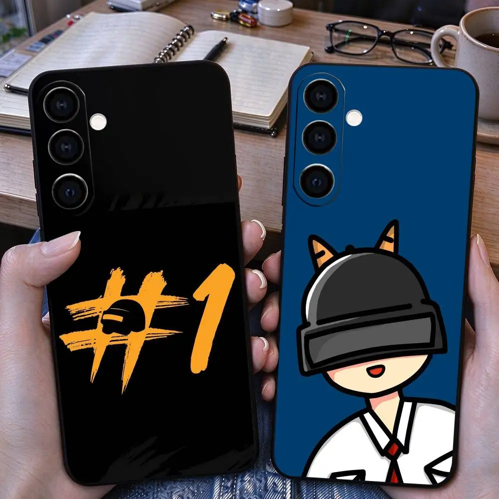 G-Game PUBG  Phone Case For Samsung Galaxy A73,A72,A71,A70,A53,A52,A51,Soft Silicone Black Cover Gift