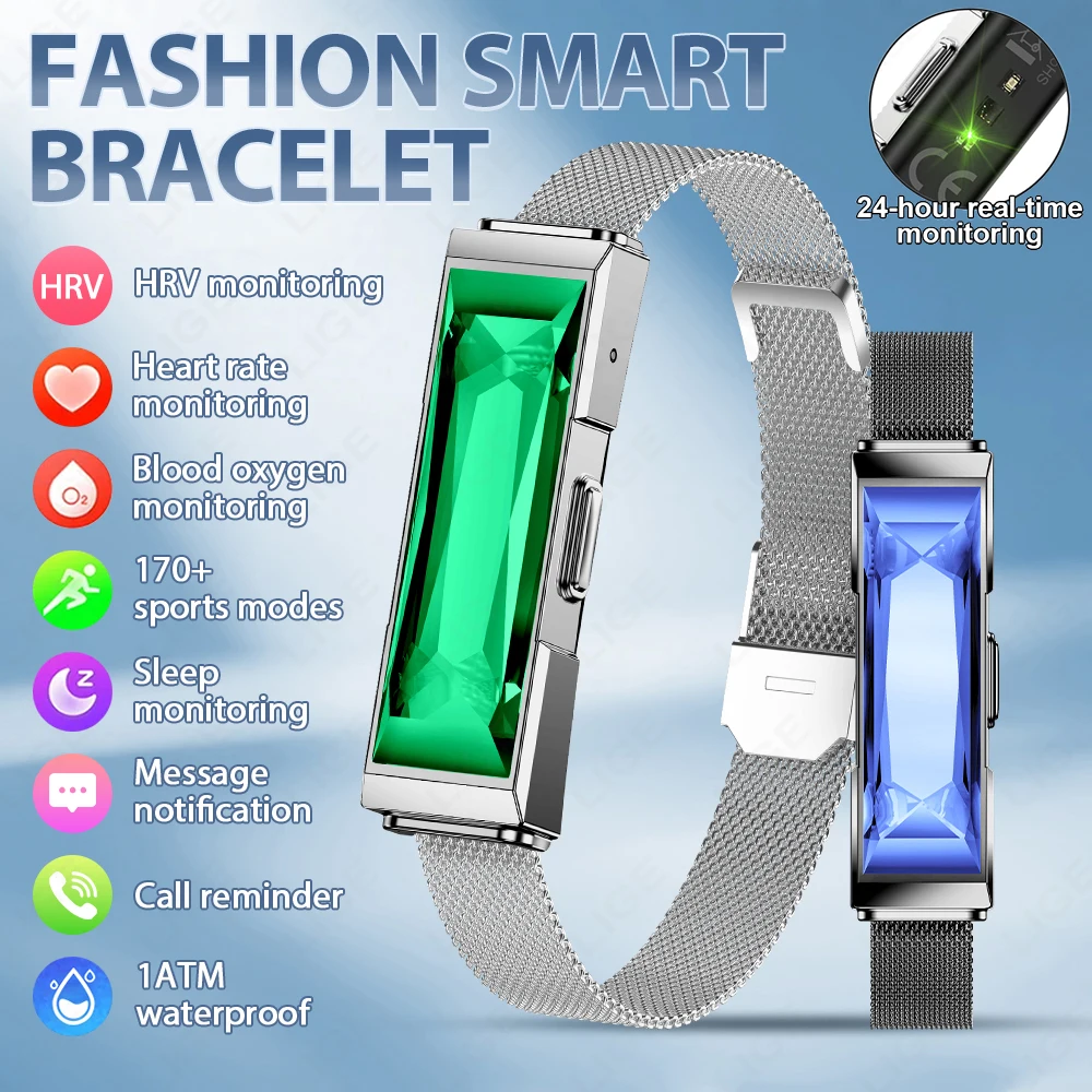 

LIGE New Smart Watch Band Health Smart Bracelet Women Men Sport Fitness Tracker Waterproof Heart Rate Sleep Monitoring Wristband