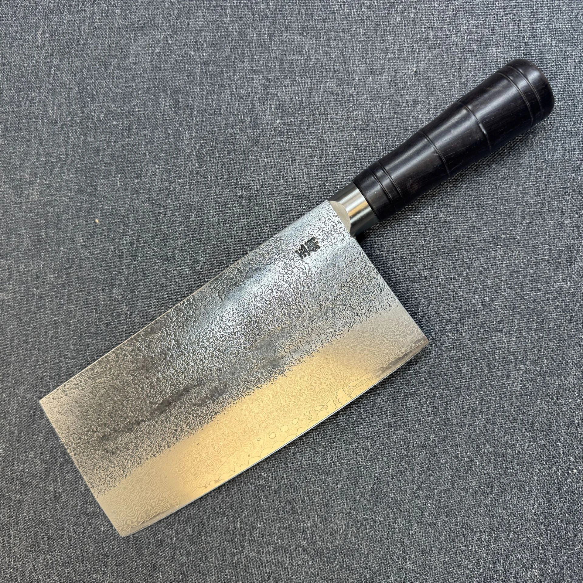 

8-дюймовый китайский поварской нож ручной работы из дамасской стали с деревянной ручкой для нарезки овощей, мяса, кухонный нож-тесак