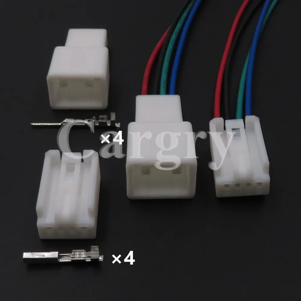 

1 Set 4P 6098-2931 6098-2163 11950 Car Fog Lamp Electric Heating Instrument Lamps Adjustment Plug AC Assembly Wiring Connector