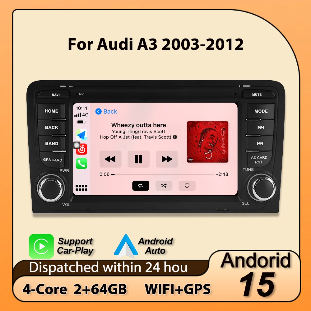 For Audi A3 8P 2003…