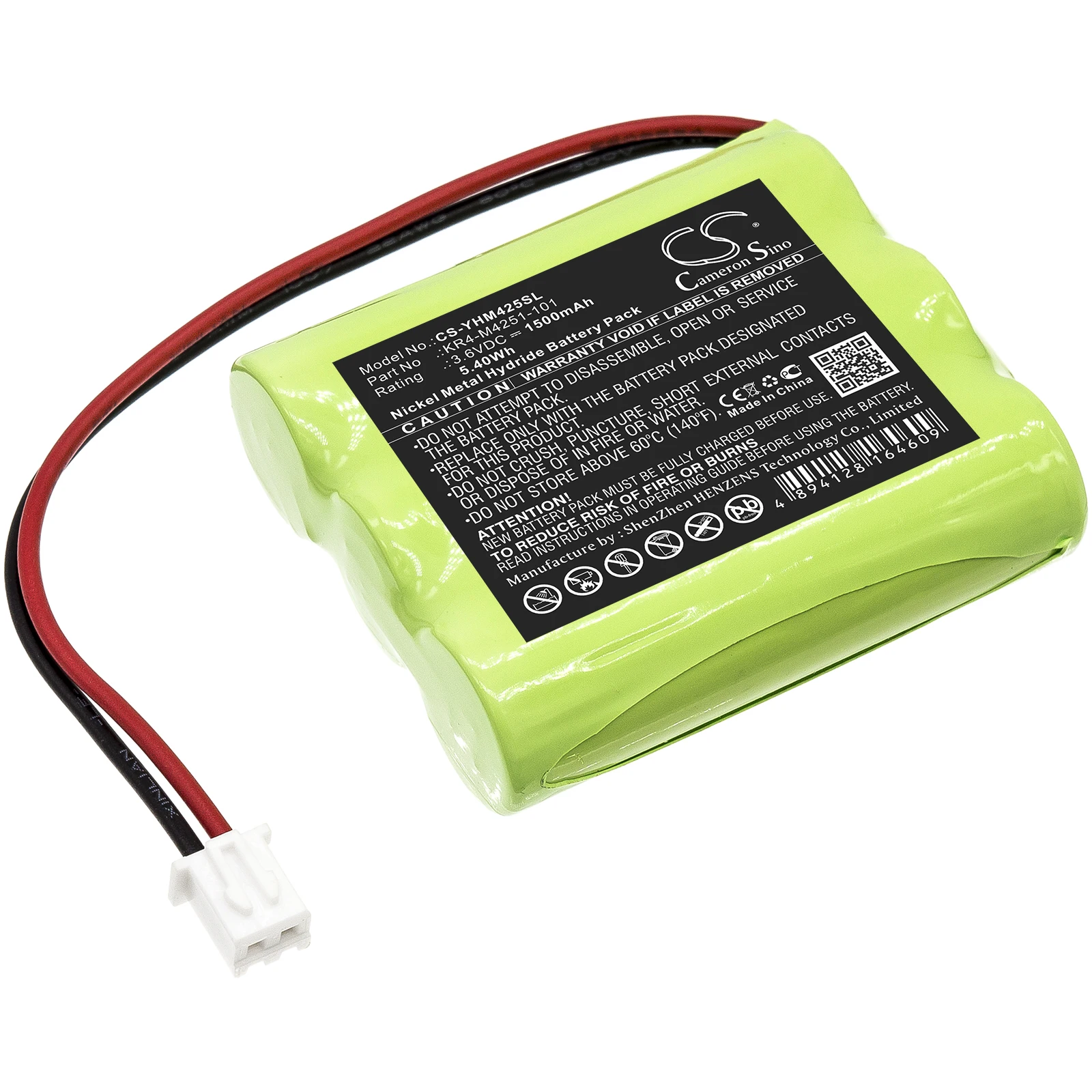 

Ni-MH PLC Battery for Yamaha,3.6V,1500mAh,KR4-M4251-101