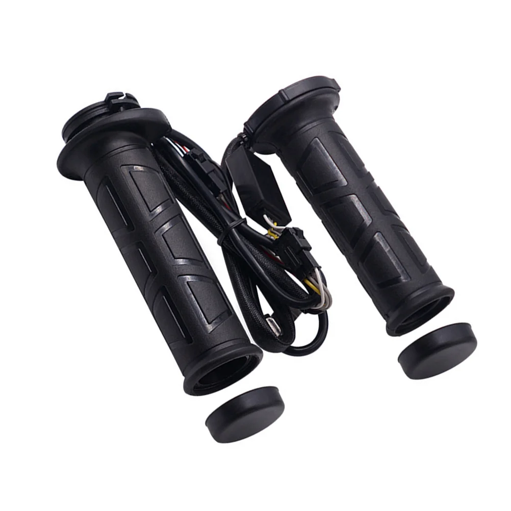 

1Pair Motorcycle Hot Handlebar Electric Heat Grips Winter Warmer Adjustable Temp Nbr Rubber Sturdy Trustworthy Tool