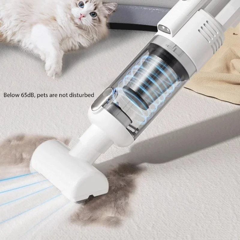 50W Pet Hair Eraser 57000rpm High Speed Full Automatic Quiet Handheld Vacuum Cleaner For Sofa And Car
