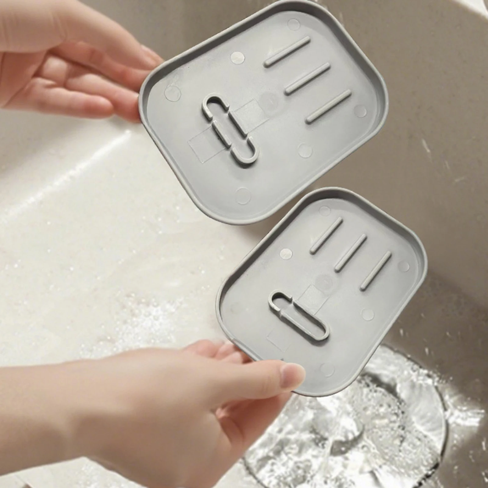 

Plastic Soap Dispenser Holder Wall Mounted with Leak Proof Pump for Kitchen Bathroom Hand Wash Liquid Storage