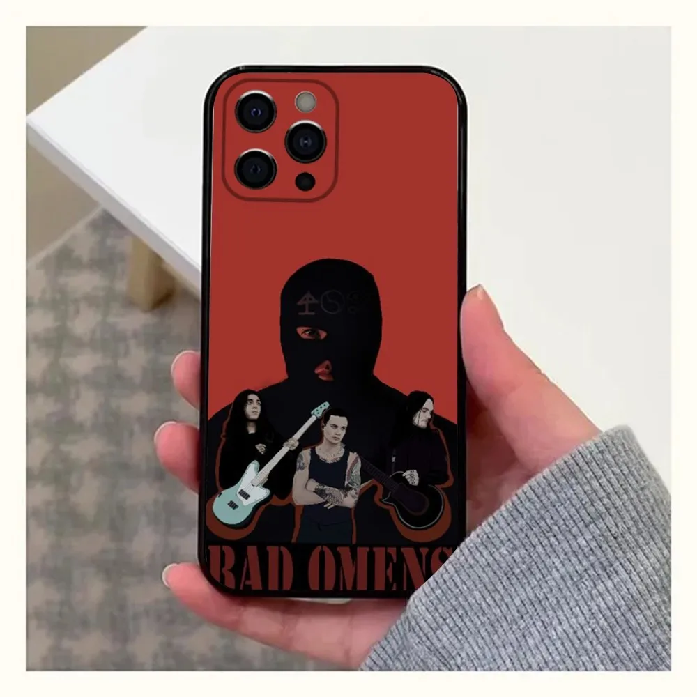 Band Bad O-Omens Phone Case For iPhone 16,15,14,13,12,11,Pro,X,XS,Max,XR,Plus,Mini Soft Black Cover