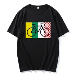 Tour De France Cycling T-shirt 2024 Bike Outdoor Sport Tee Adult Versatile Short Sleeve Tshirt Breathable Refreshing Cotton Tops