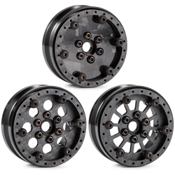 Adjustable Offset Ultralight Carbon Aluminum 1.9 Beadlock Wheels for 1/10 VRD VS4-10 Phoenix H10 OPTIC SCX10 Capra TRX4 LCG Rigs