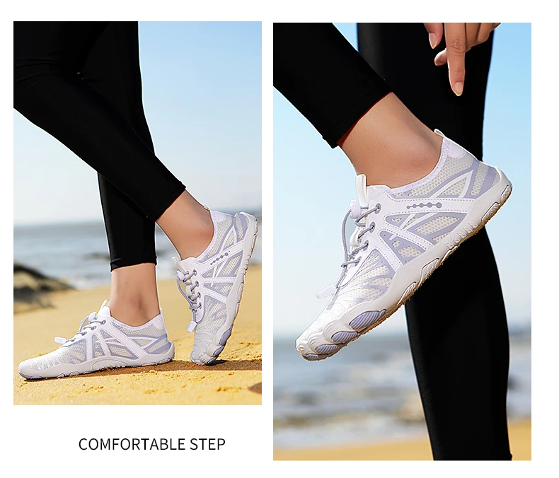 Chaussures d'eau pieds nus unisexes pour plage et natation_voghion.com
