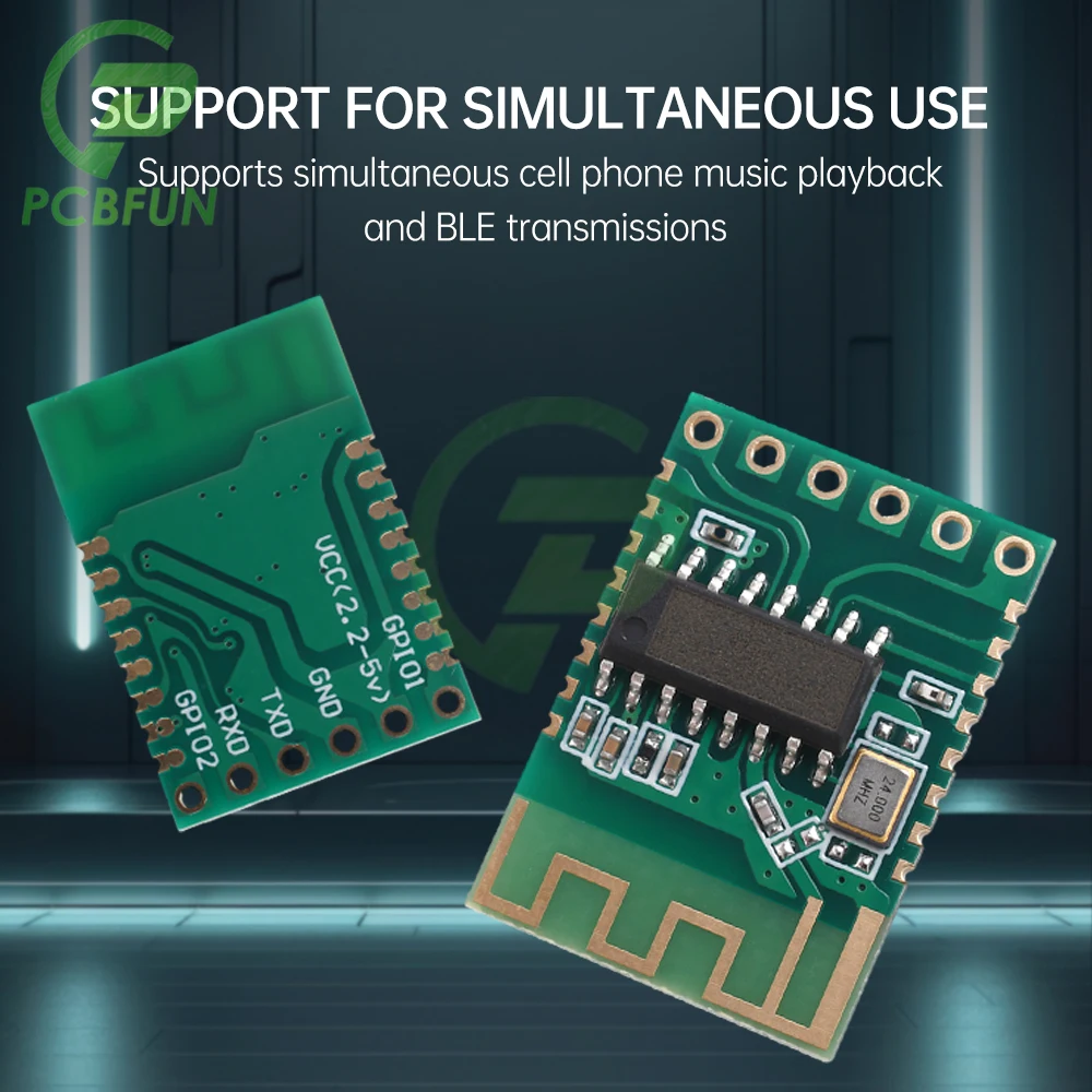 JDY-68A Dual Mode BLE Audio Module Bluetooth 5.1 Playback Board Serial Port Low Power Control PCB JDY-68 2.4G BT