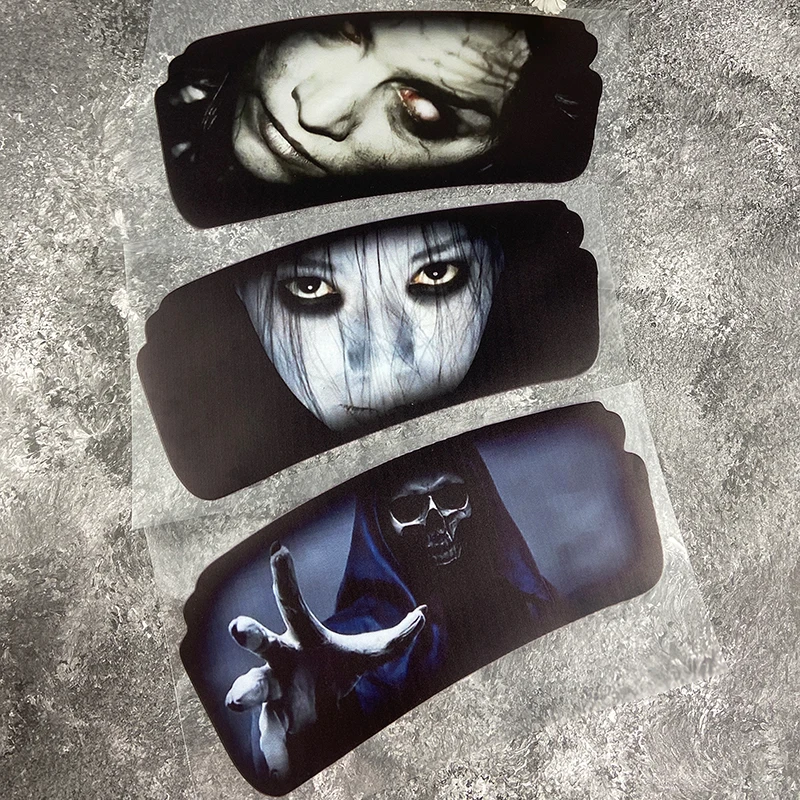 

Наклейки на мотоцикл в стиле ужасов, водонепроницаемые для мотоциклетного шлема, коробка, виниловые наклейки, сделай сам, окно автомобиля, багажник, виниловые наклейки на Хэллоуин