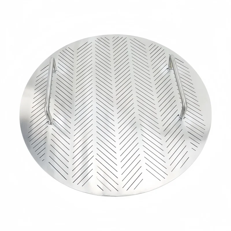Outer Diameter 345mm Filter Steam Plate With Two Handle Or Single Handle,2 mm Thickness,Gap Size 0.7 mm Stainless Steel304